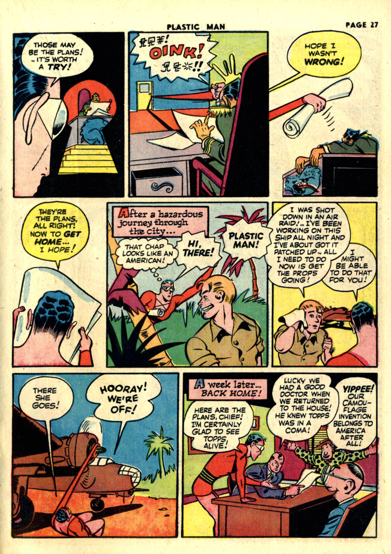 Read online Plastic Man (1943) comic -  Issue #1 - 29