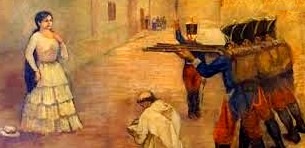 María Parado de Bellido Dibujo de María Parado de Bellido antes de morir a colores