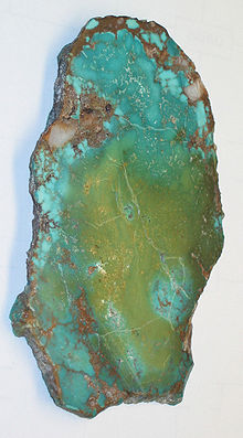 turquoise slab unbitten polish matrix colouration variety showing different