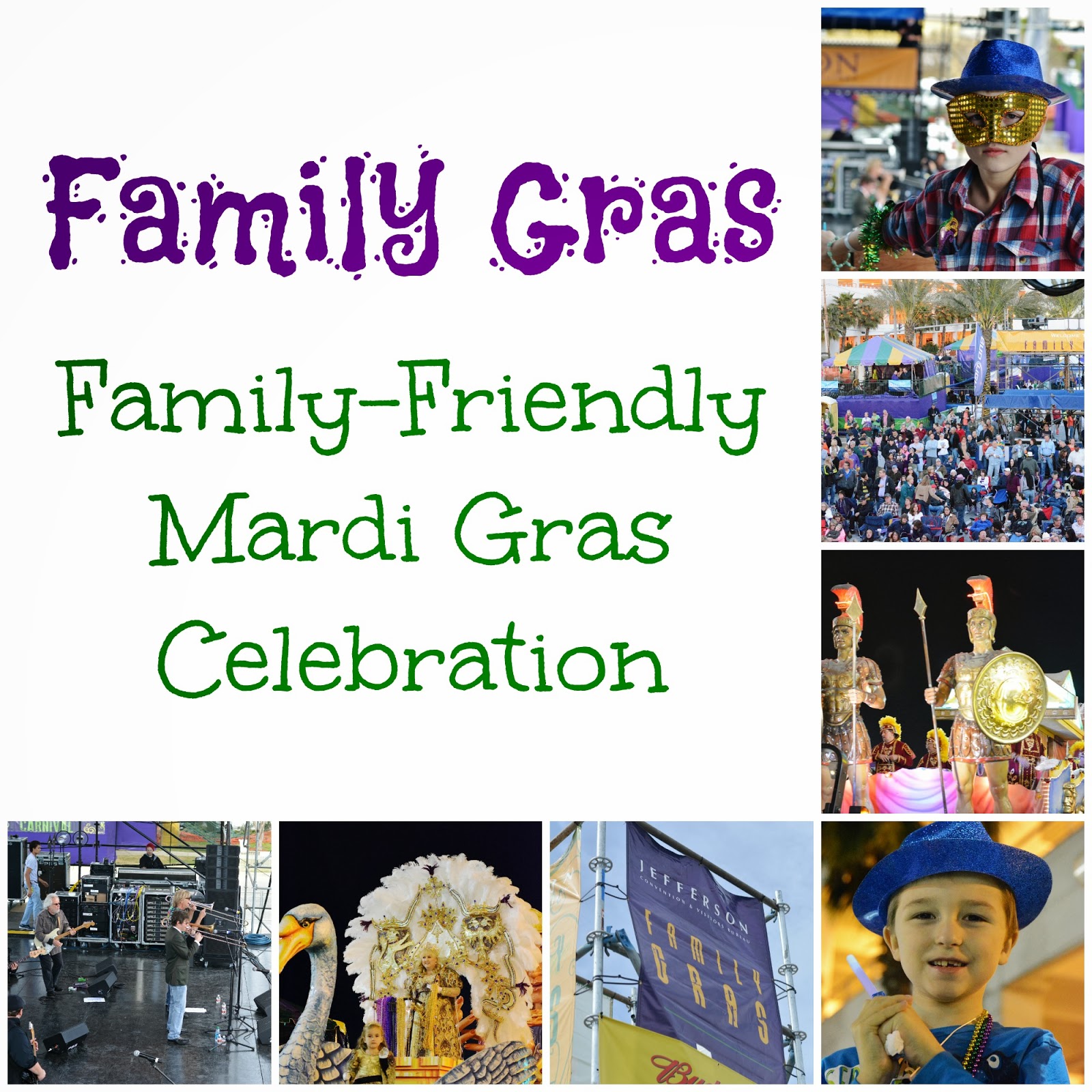 Family Gras is a family friendly annual festival in Jefferson Parish LA., that features great food, entertainment and real #MardiGras parades! #travel #familytravel