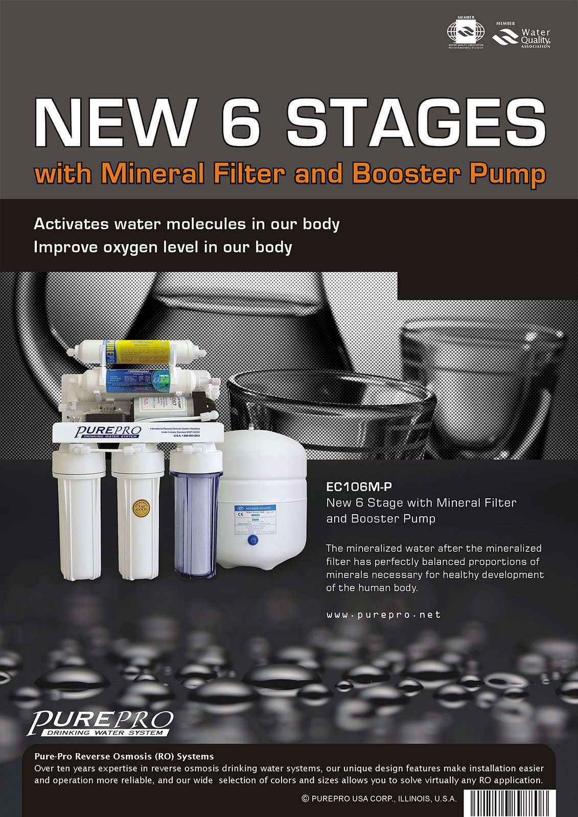 PurePro ® USA Water Filter 1 U.S. Manufacturer & Exporter PurePro® EC106MP Reverse Osmosis