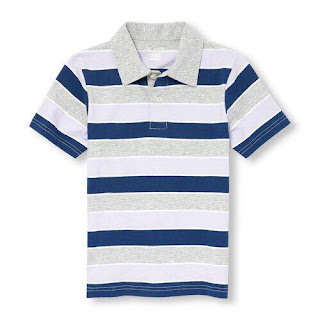 Áo thun có cổ Children Place, made in vietnam, thun 100% cotton, size 4-14T.