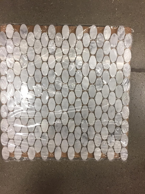 marble oval tile