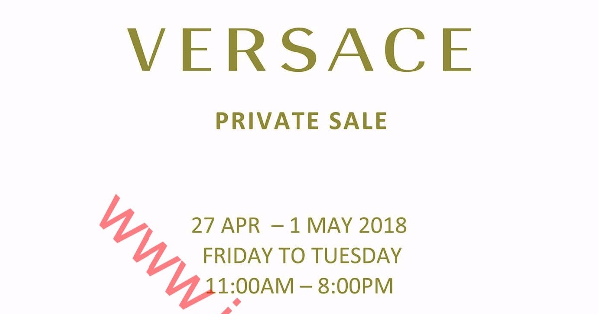 Versace Private Sale（27/41/5） ( Jetso Club 著數俱樂部 )