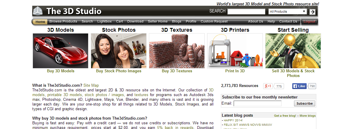Сайт The3DStudio.com
