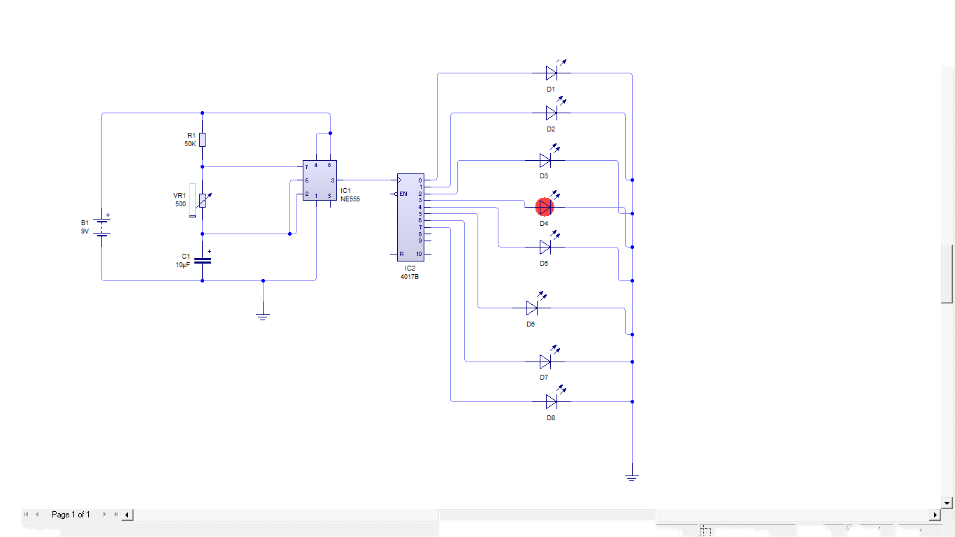 Rangkaian Lampu Berjalan | TKJ BlackWolf