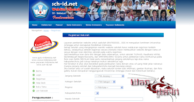 Cara Buat Situs Sekolah Gratis Silabus RPP SD SMP SMA