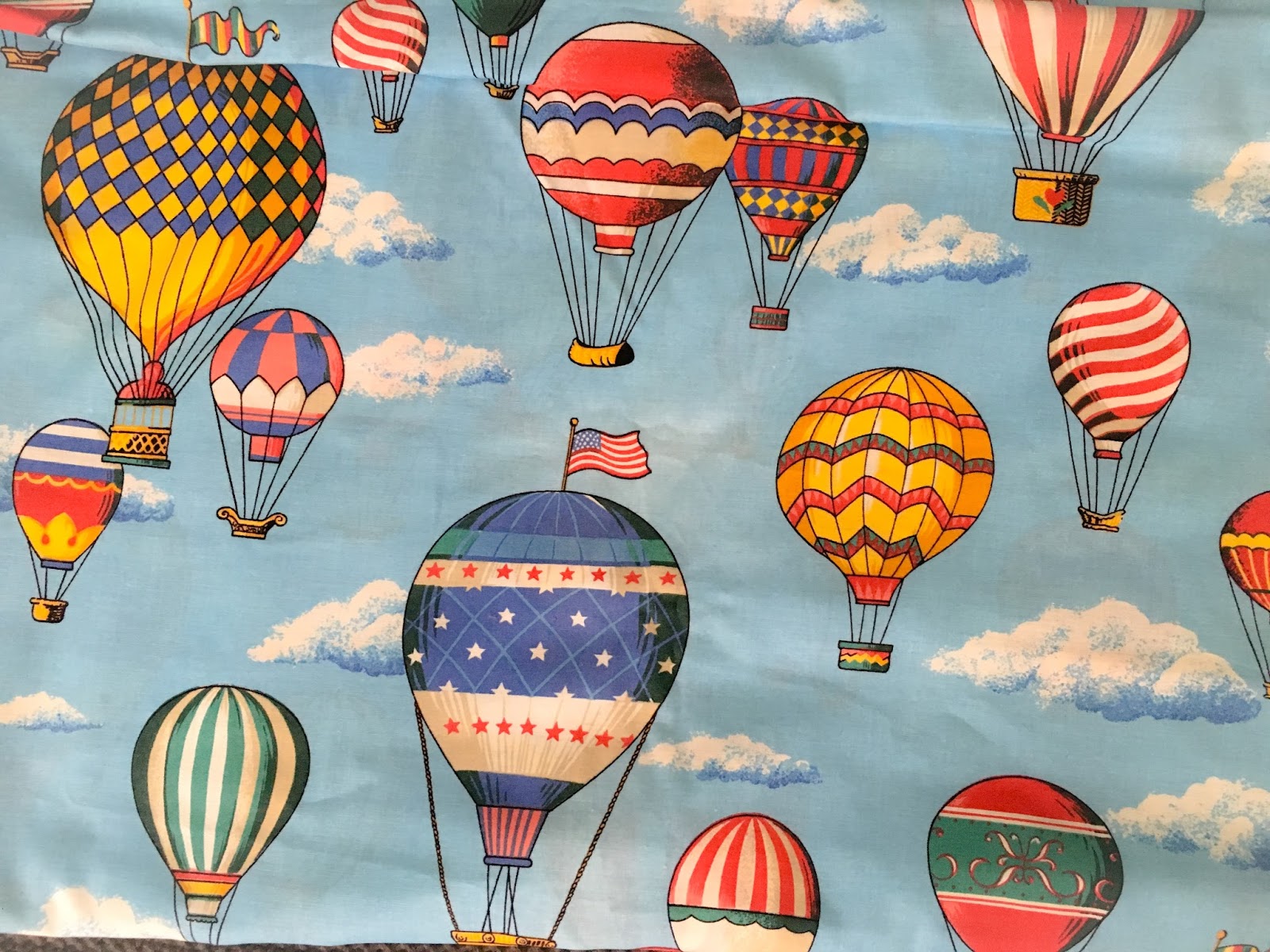 The Creative Cubby Hot Air Balloon Fabric Embroidery