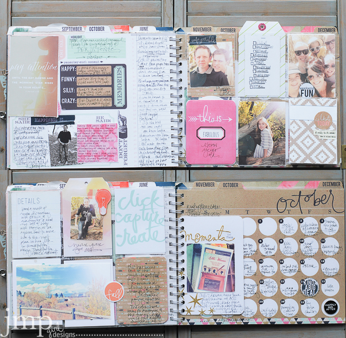 jamie pate: october memory planner ~ heidi swapp