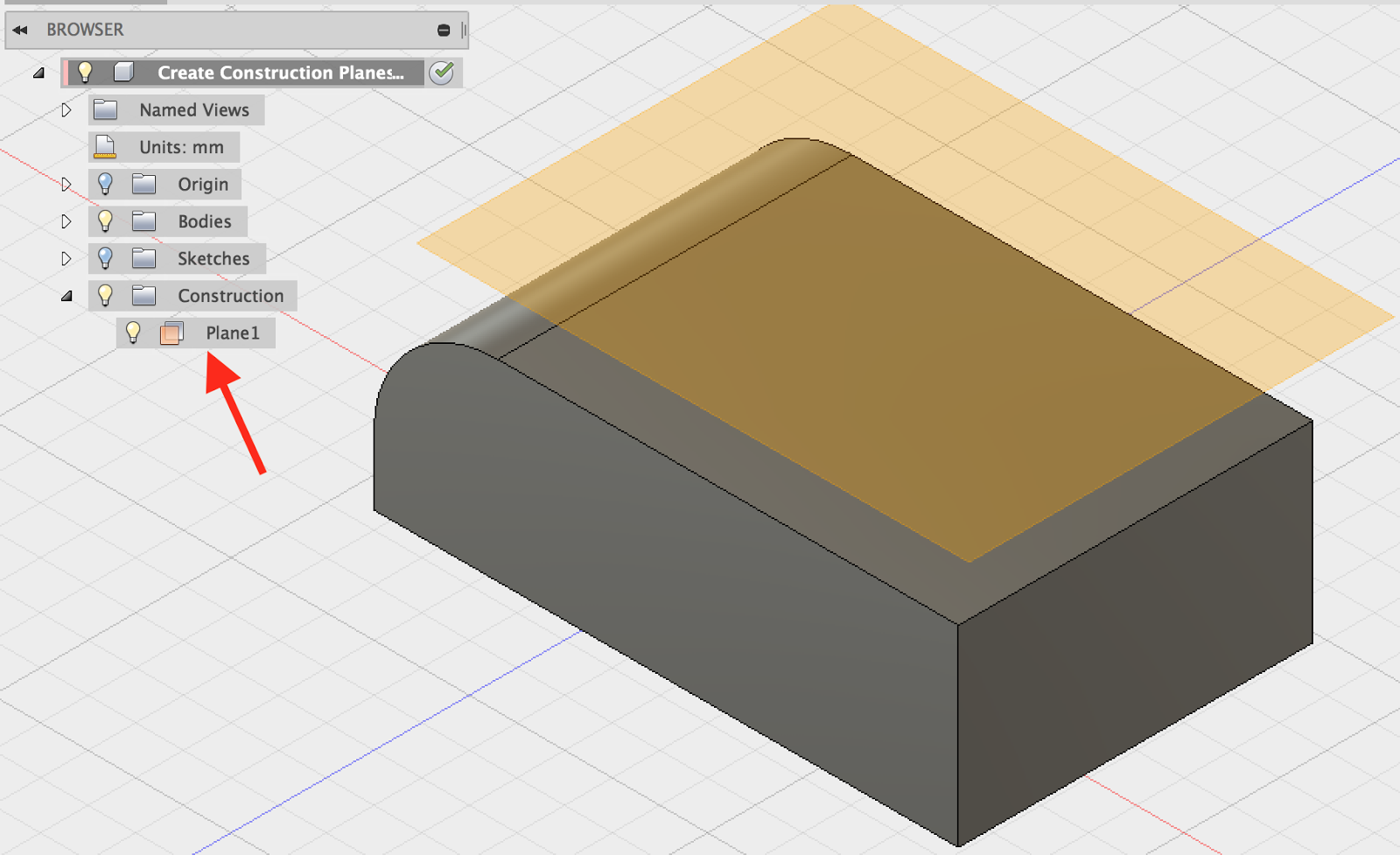 My Digital Inca Footprint: Create Construction Planes in Fusion 360