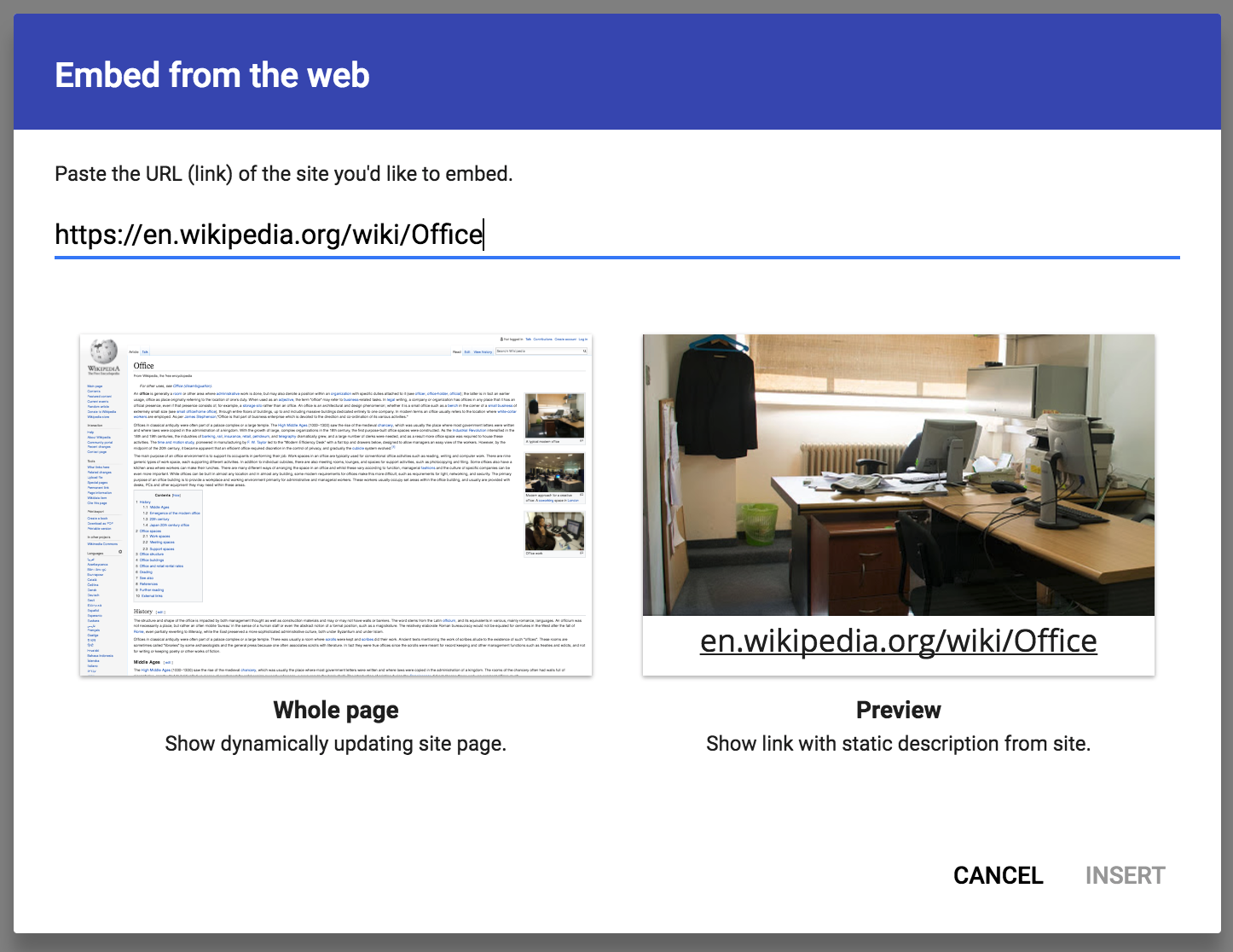 Google Workspace Updates Embed websites as iframes in the new Google Sites