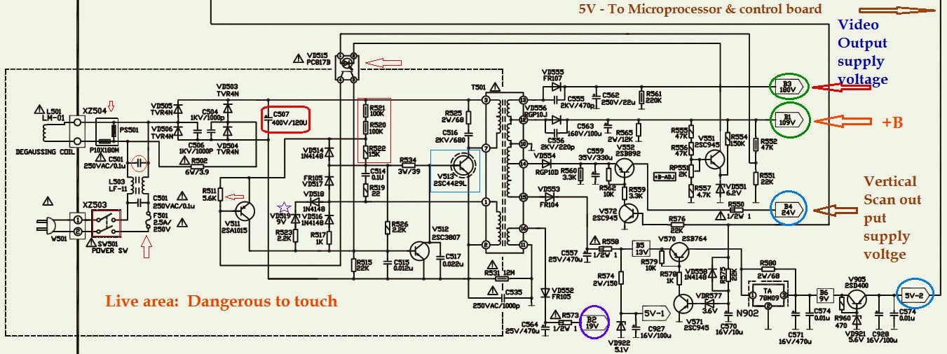 Electro help: HOW TO TROUBLESHOOT AN SMPS POWER SUPPLY - Transistor