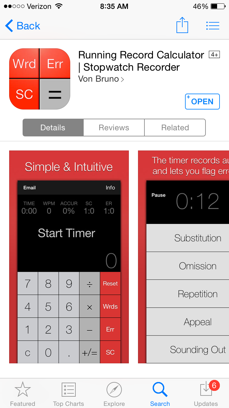 Mrs.Decatur's Little Gators Tech Thursday Running Record App