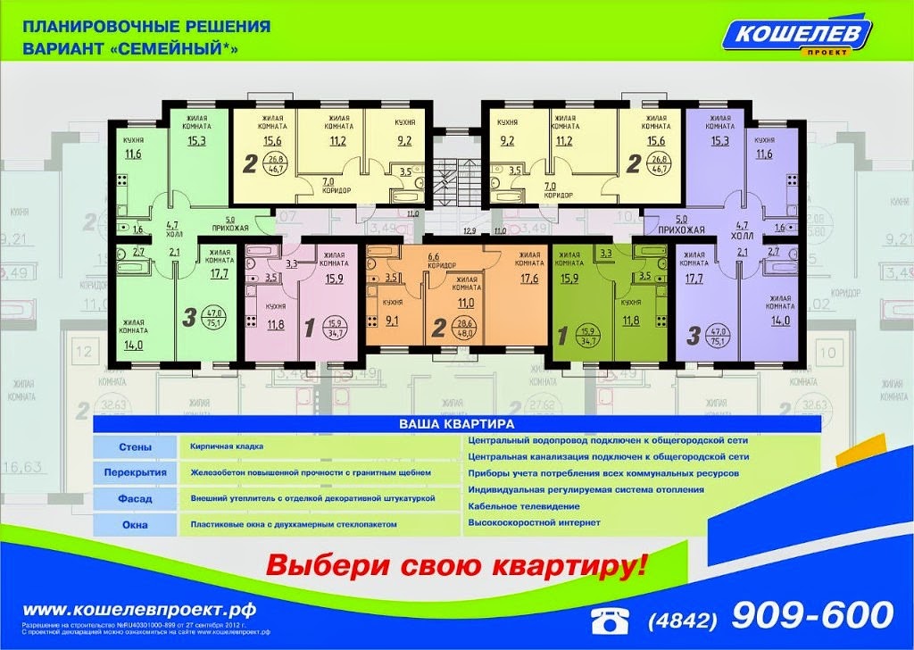 Планировки квартир Миниполис "Веснушки"