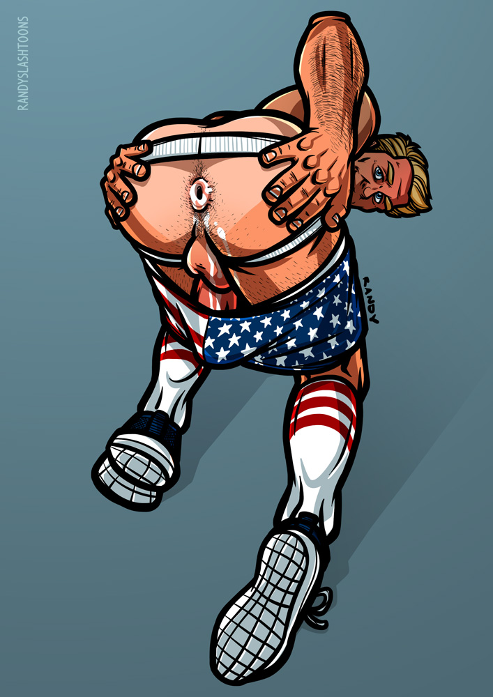 America Ass - Randy/Toons: Captain America's Ass