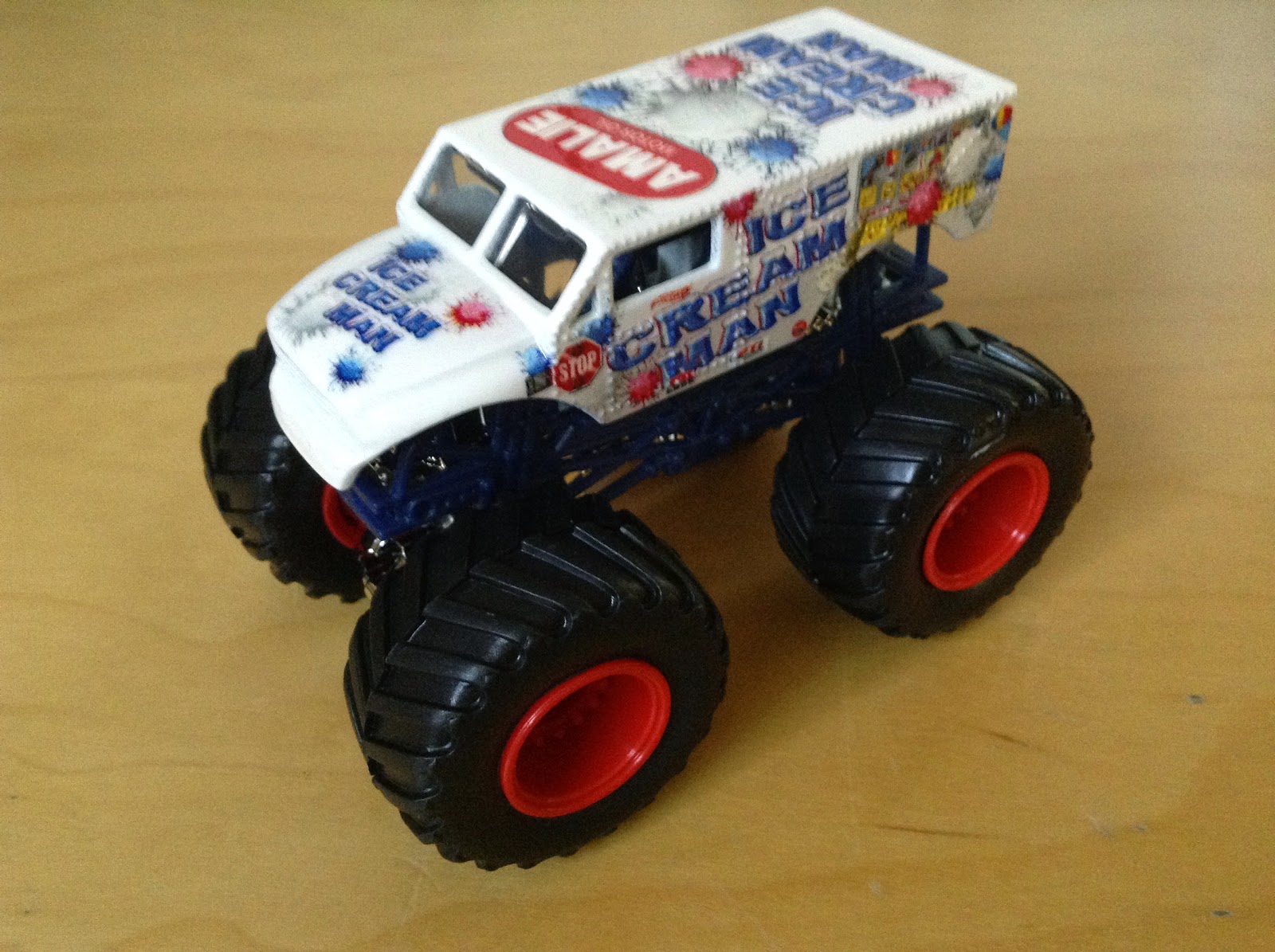 JULIAN'S HOT WHEELS BLOG Ice Cream Man Monster Jam Truck (New for 2015)