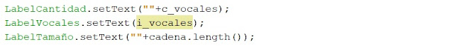 contador de vocales en Java