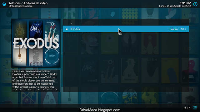 DriveMeca instalando y configurando Kodi paso a paso en español