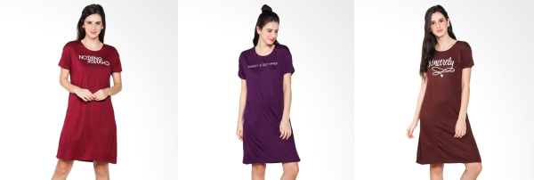 Custom & Sablon Baju Dress Kaos T-Shirt Wanita Short & Long Sleeve 