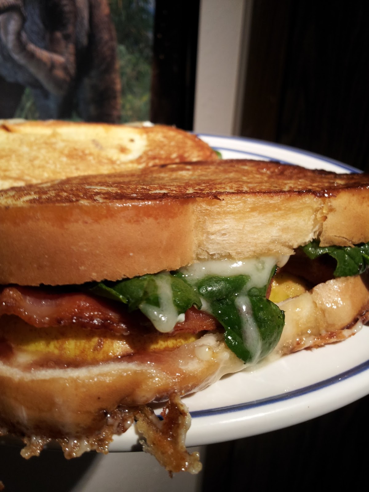 COVERED IN BACON Pear & Bacon Grilled Cheese Sandwich