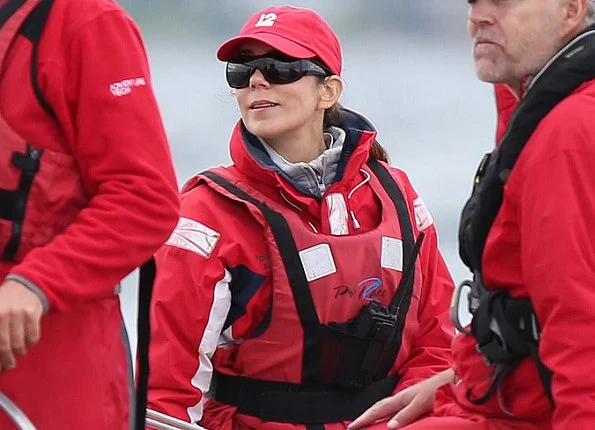 Crown Princess Mary of Denmark participated in the "Baltic Sea Challenge", a sailing regatta for 12 meter boats in Skovshoved