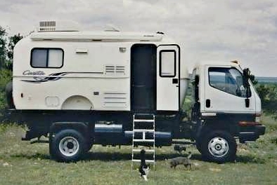 Mobil Truk Fuso-karavan