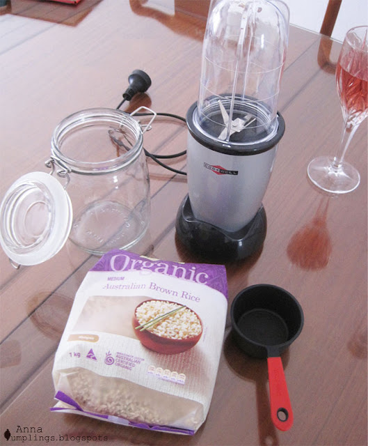 Anna Dumplings Ground Brown Rice Flour (DIY)