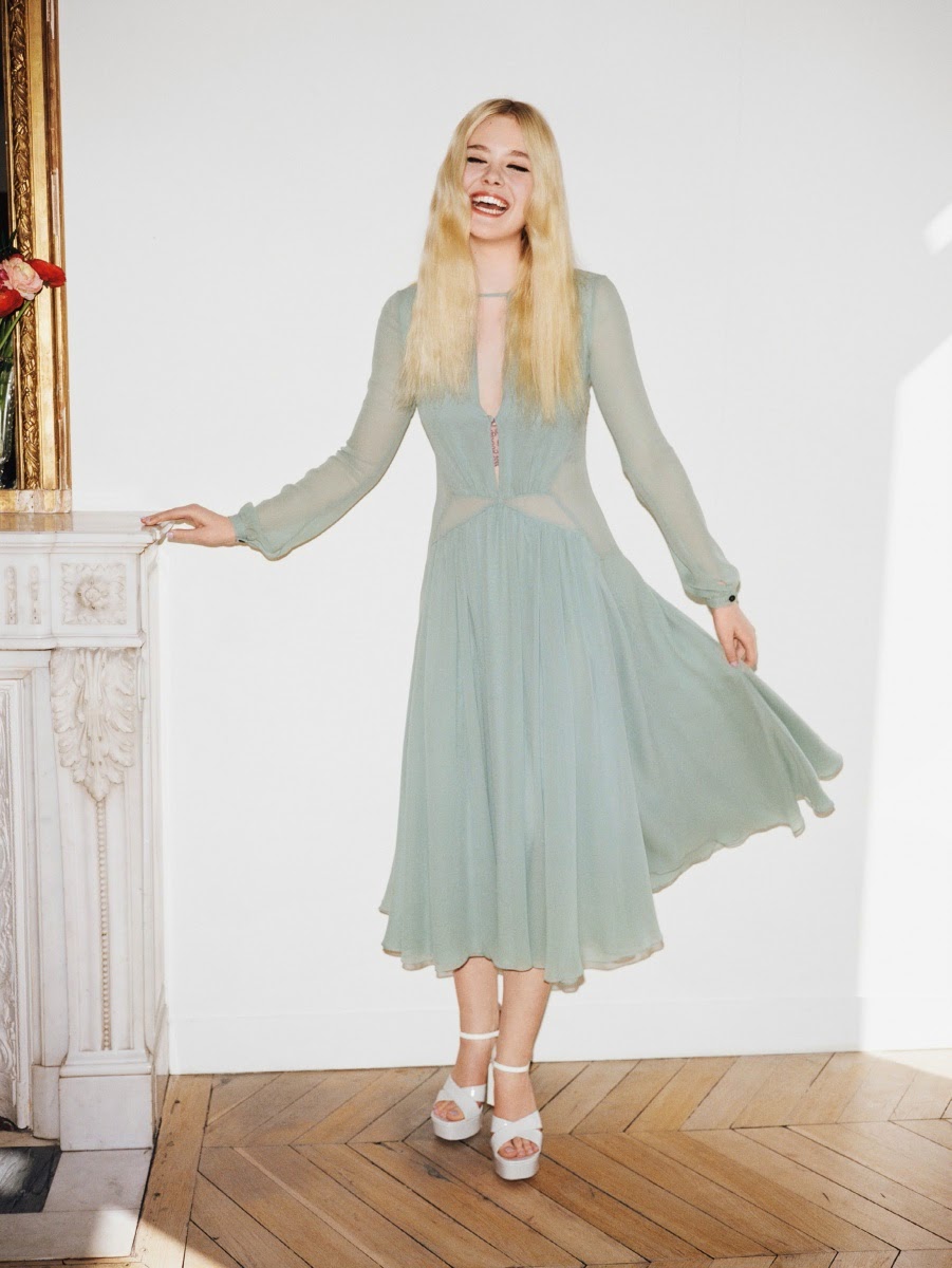 Elle Fanning by Angelo Pennetta for Vogue UK June 2014