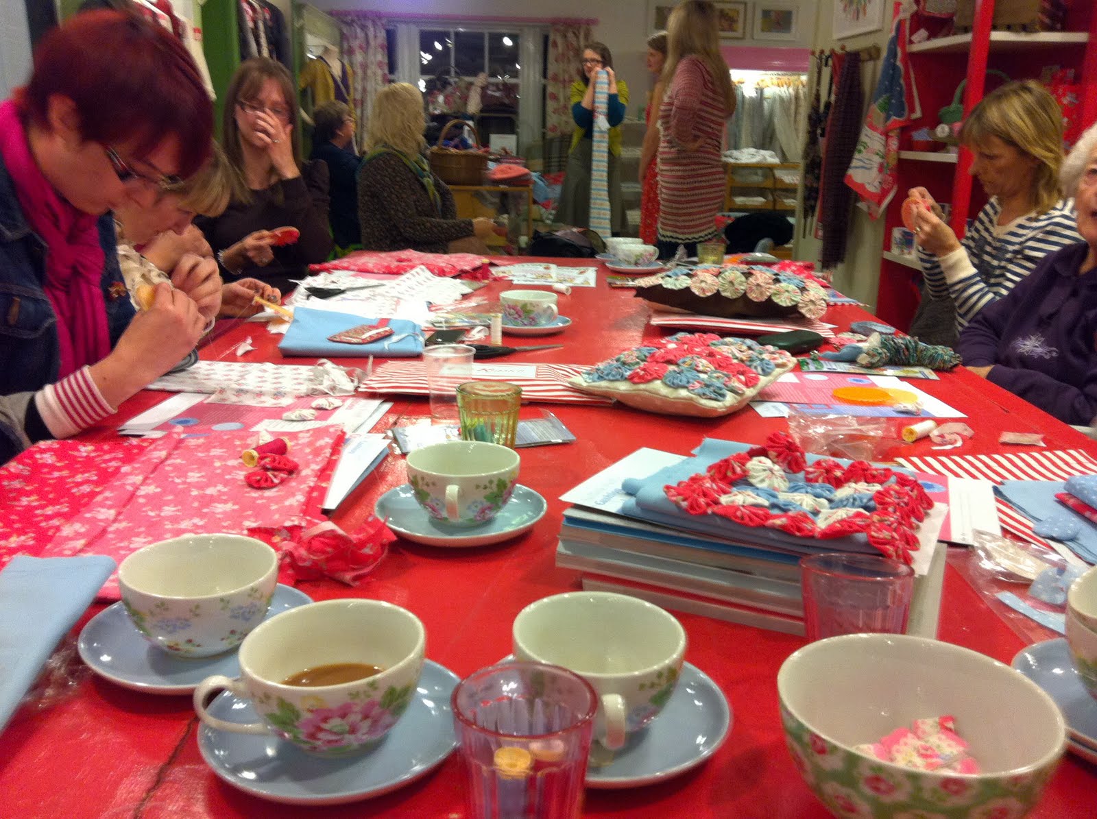 Patchwork and lace: Cath kidston craft event evening