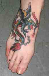 foot tattoo design