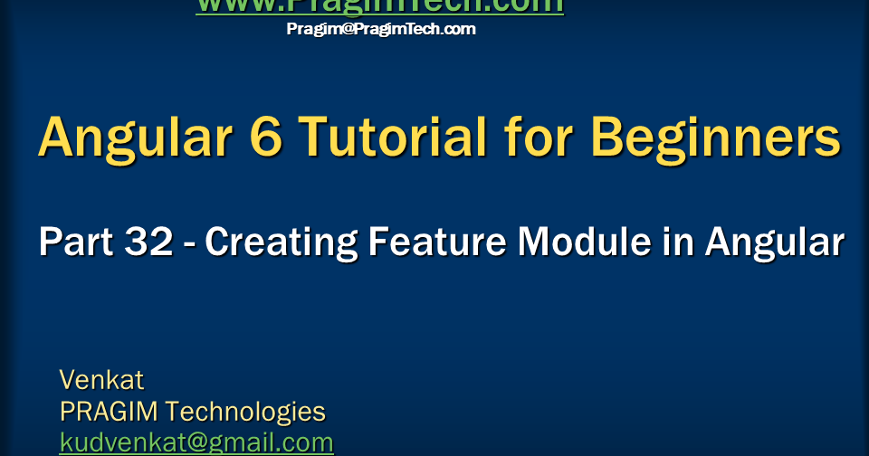 Sql server, .net and c# video tutorial: Creating feature module in ...