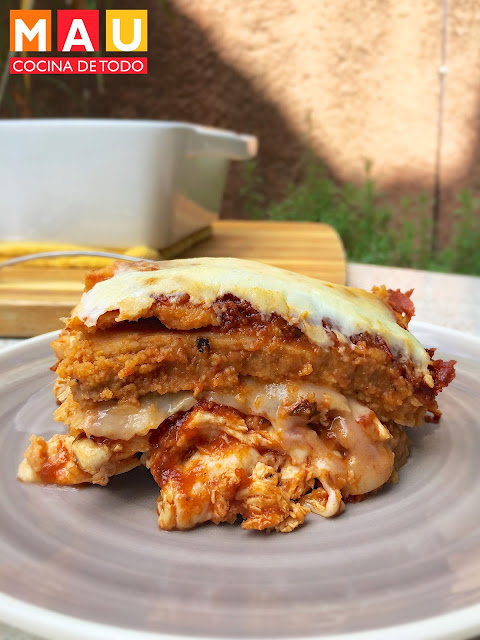 pastel azteca tamal cazuela pollo al horno recalentado tamales