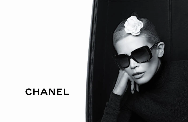 Claudia Schiffer features in the Chanel Eyewear Fall 2011 Campaign