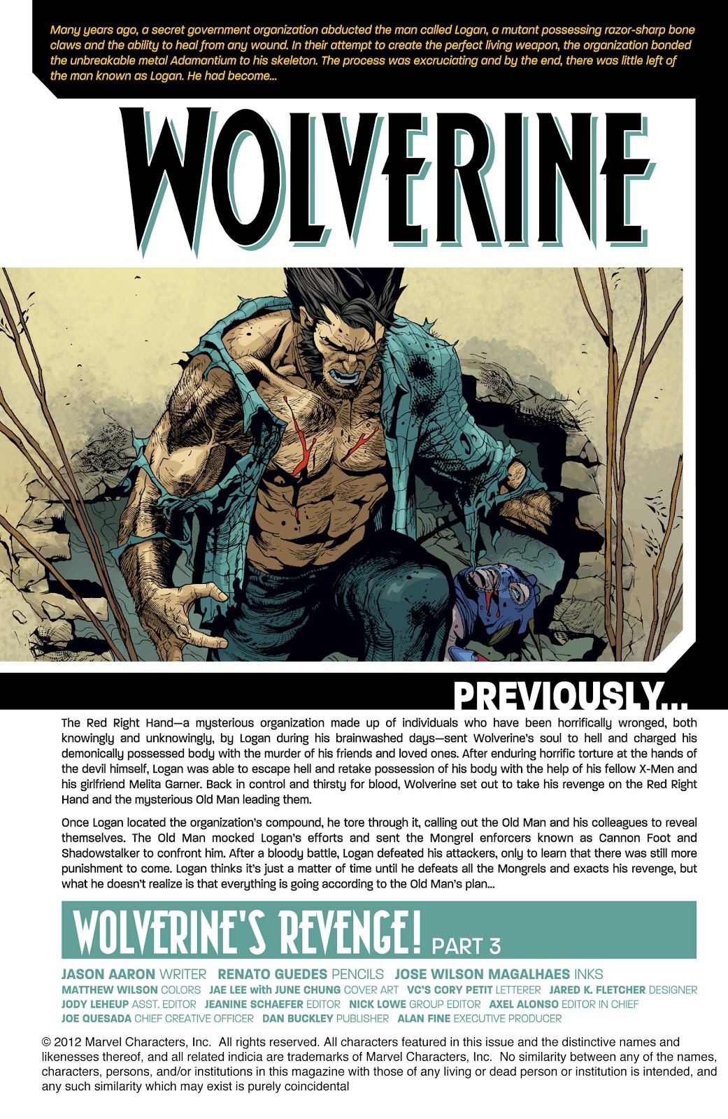 Read online Wolverine (2010) comic -  Issue #12 - 2