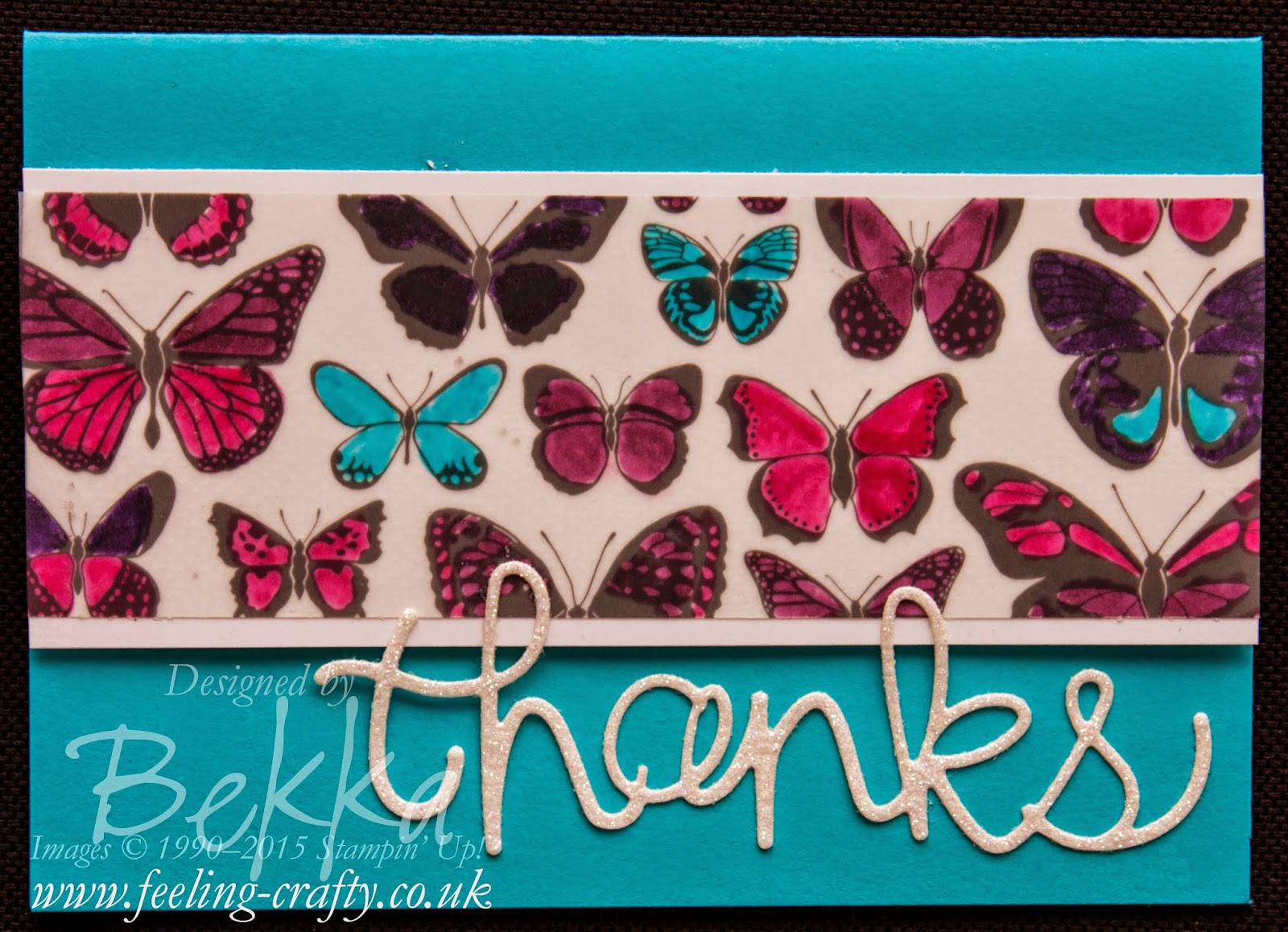 Sheer Perfection Vellum Butterfly Thank You Card - check it out here