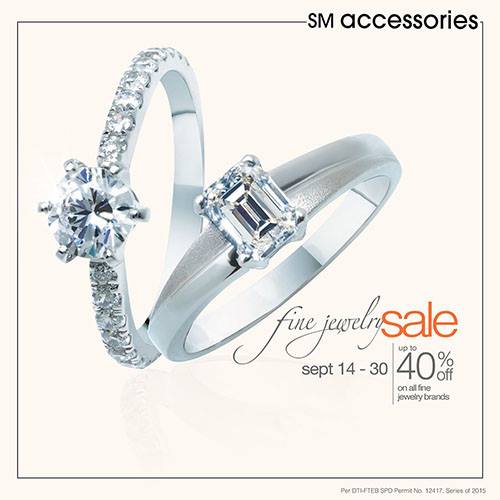 Manila Shopper SM Accessories Fine Jewelry SALE Sept 2015