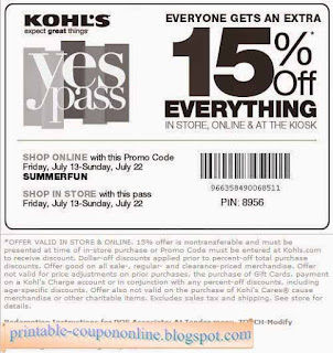 Free Printable Kohls Coupons Free Printable Kohls Coupons