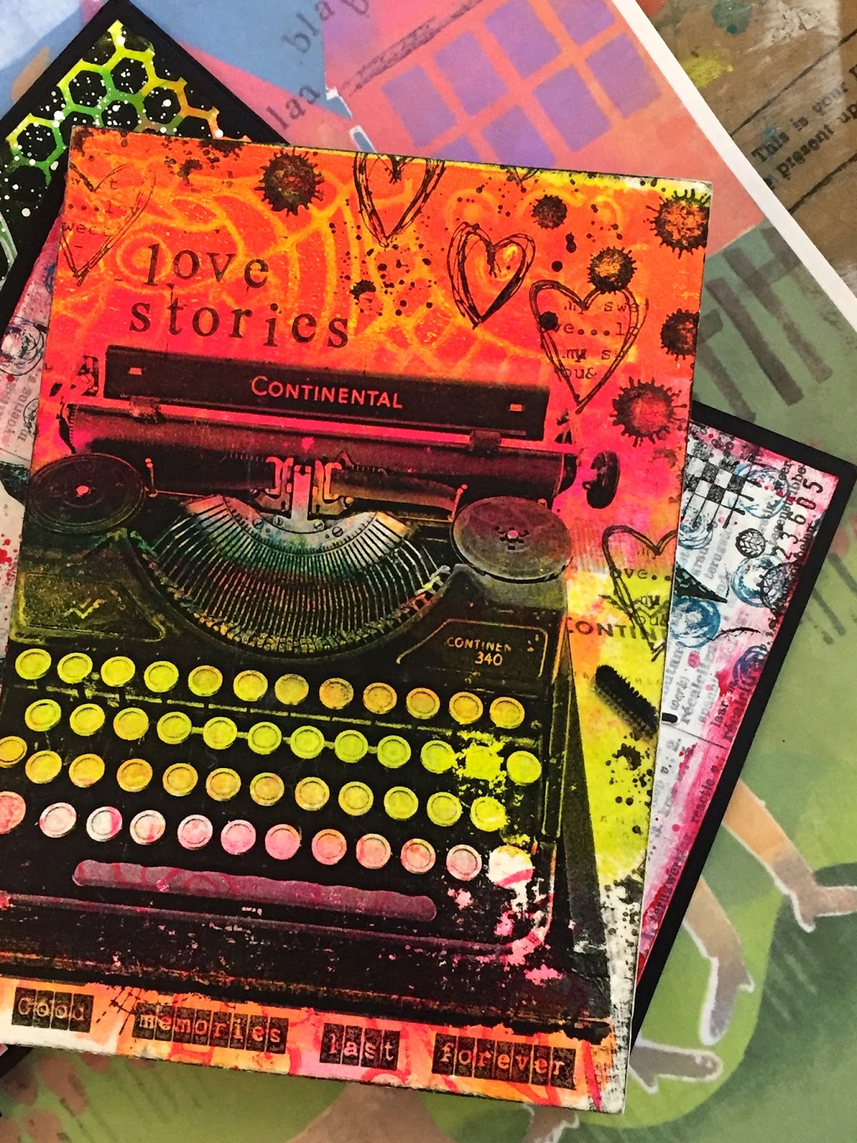 Between the ByRoad and the Main Road SOL17 Making a Gelli Print Art Journal