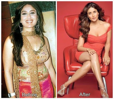 Kareena Kapoor before and after weight loss