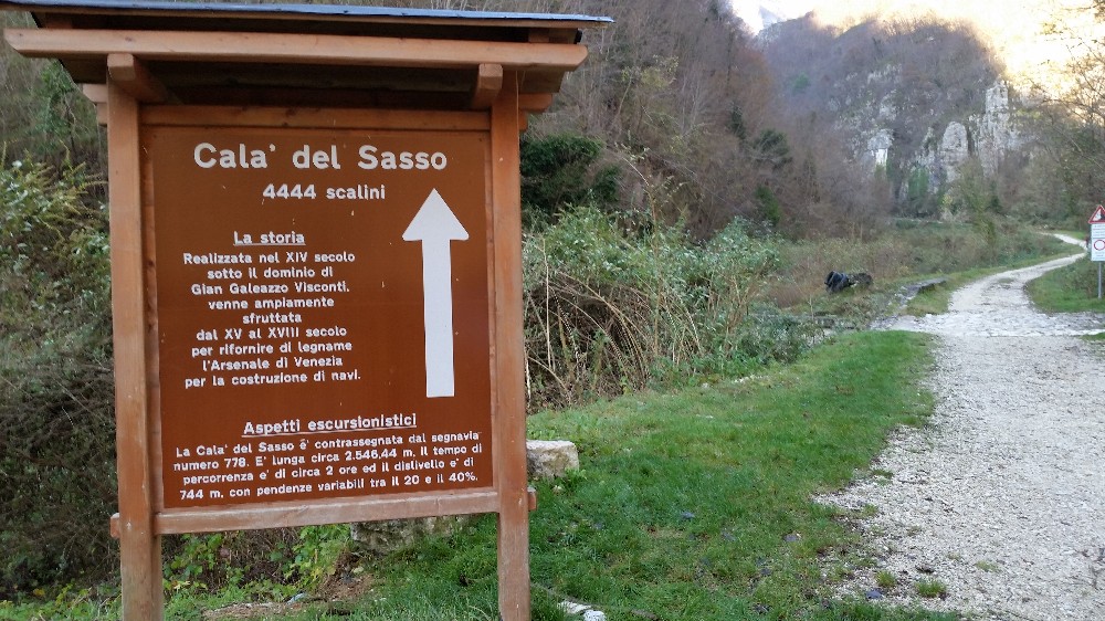 Tutti i 4.444 gradini della Calà