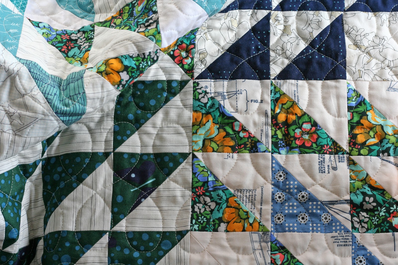 Ocean Waves Quilt A Finish Wooden Spoon Quilts
