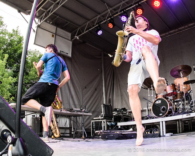 Moon Hooch at Riverfest Elora 2018 at Bissell Park on August 18, 2018 Photo by John Ordean at One In Ten Words oneintenwords.com toronto indie alternative live music blog concert photography pictures photos