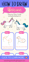 unicorn draw step easy drawing tutorial