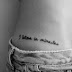 I believe in miracles quote tattoo on belly