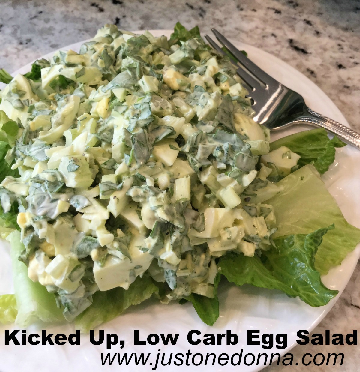 Kicked Up Low Carb Egg Salad for Lunch