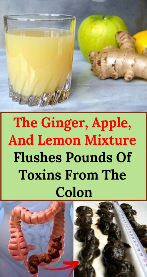 Let Start Slim Today The Ginger, Apple, And Lemon Mixture Flushes
