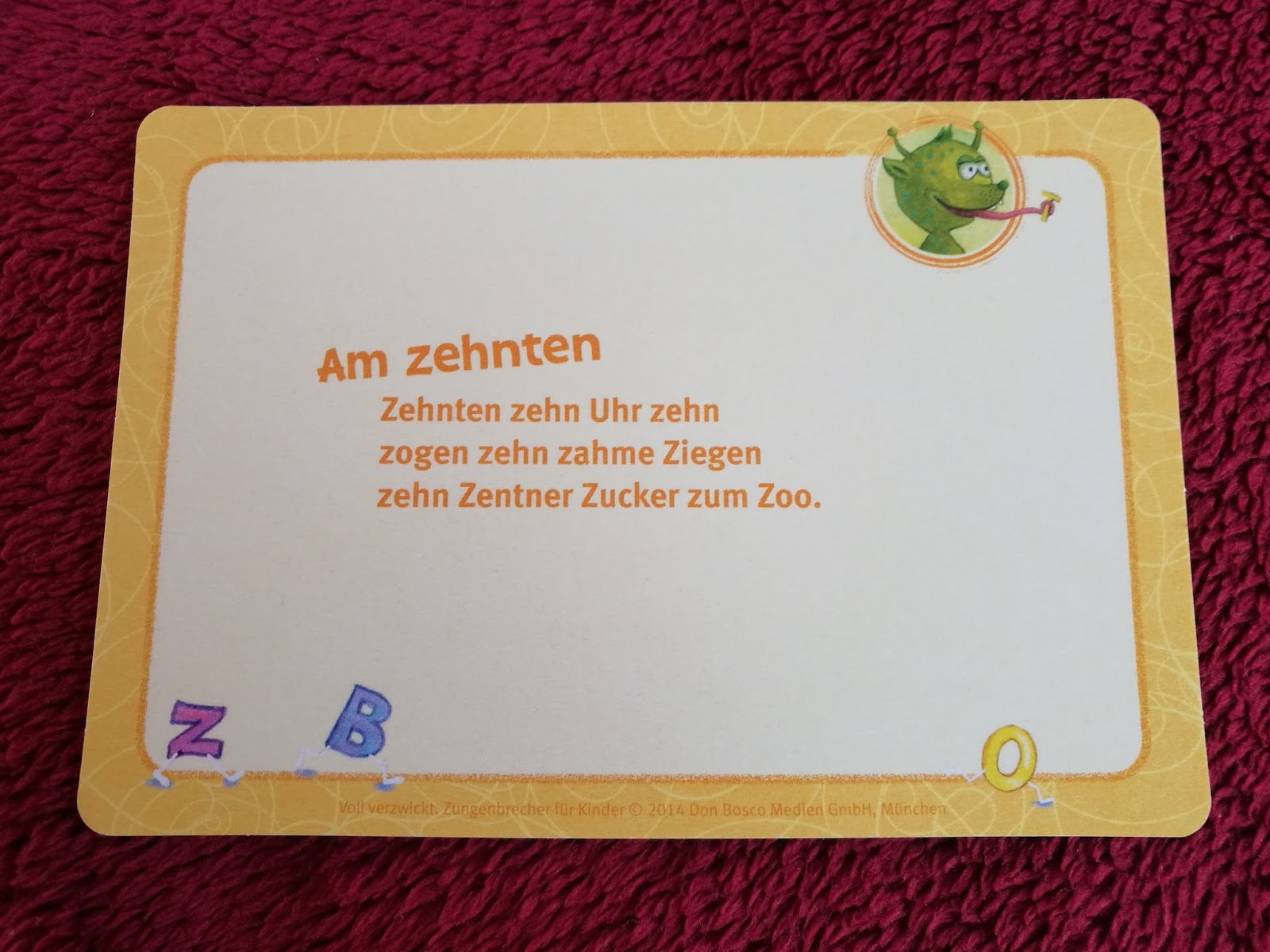 Blog "Dirk liest und testet": Zungenbrecher für Kinder