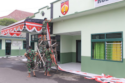 JELANG HUT KEMERDEKAAN KODIM SRAGEN PERCANTIK DIRI