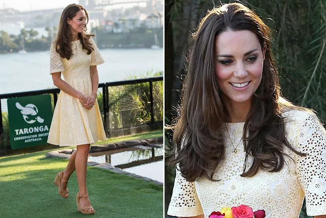 Kate wore another broderie anglaise dress