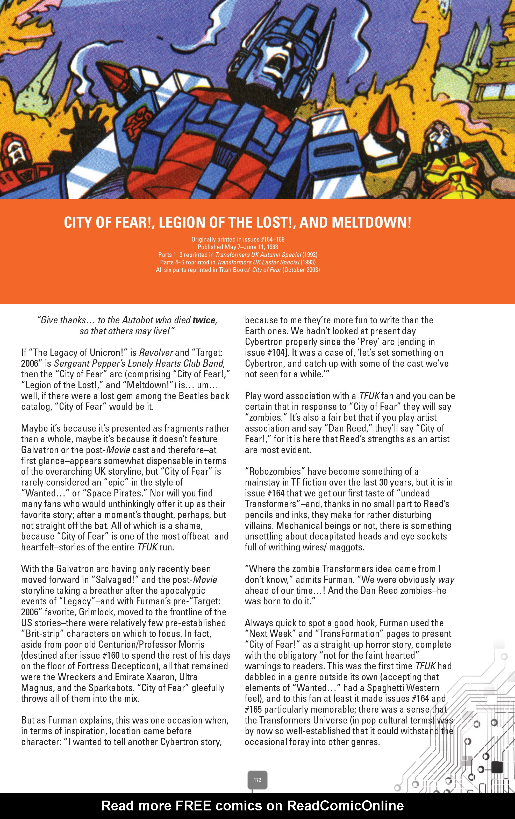 Read online The Transformers Classics UK comic -  Issue # TPB 5 - 172